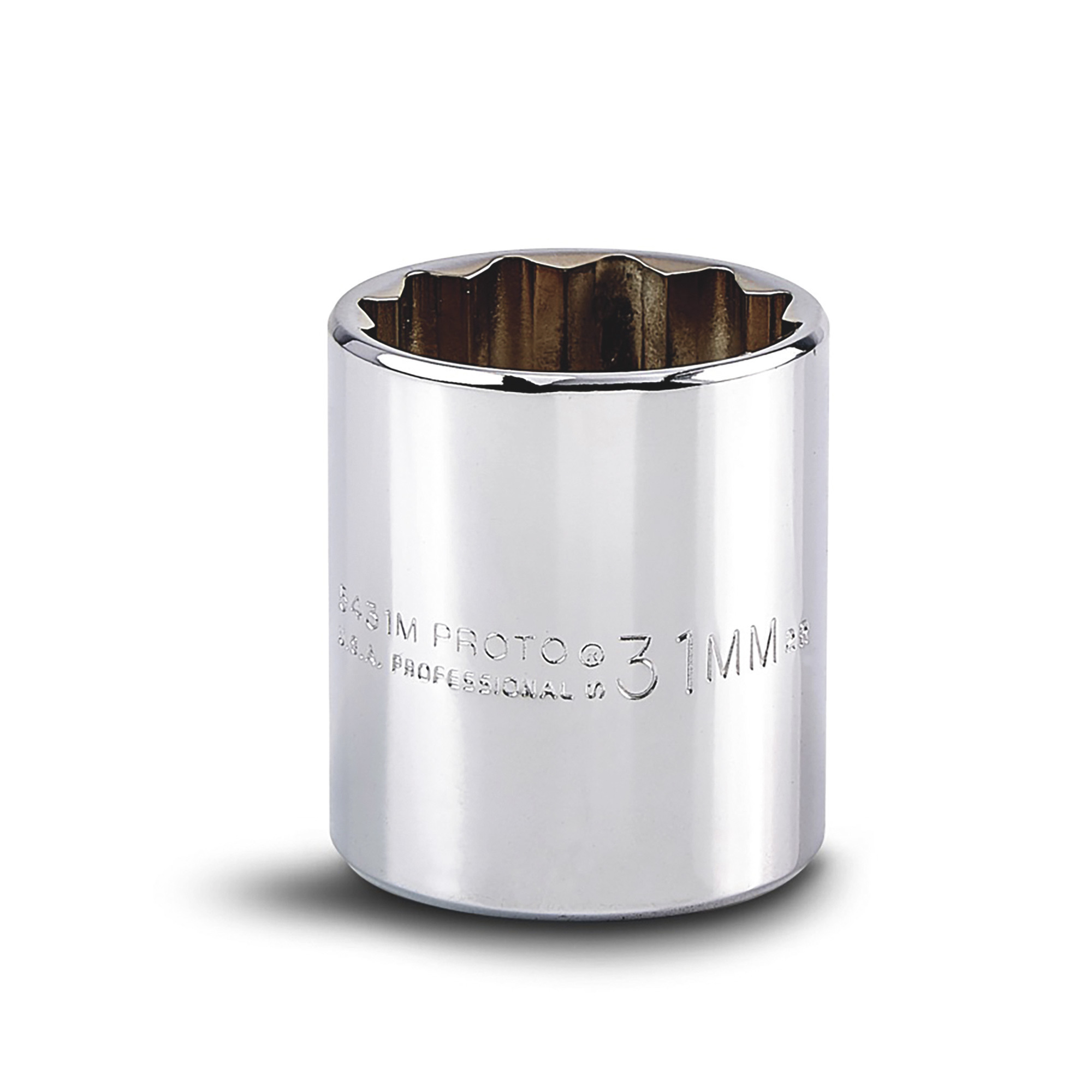 Proto 1/2in. Drive, 31mm Metric Socket, 12 Point, Model# J5431M